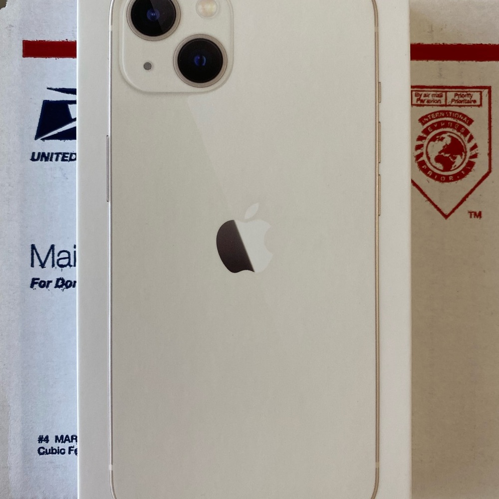 iPhone 13 128GB, new in sealed box.
